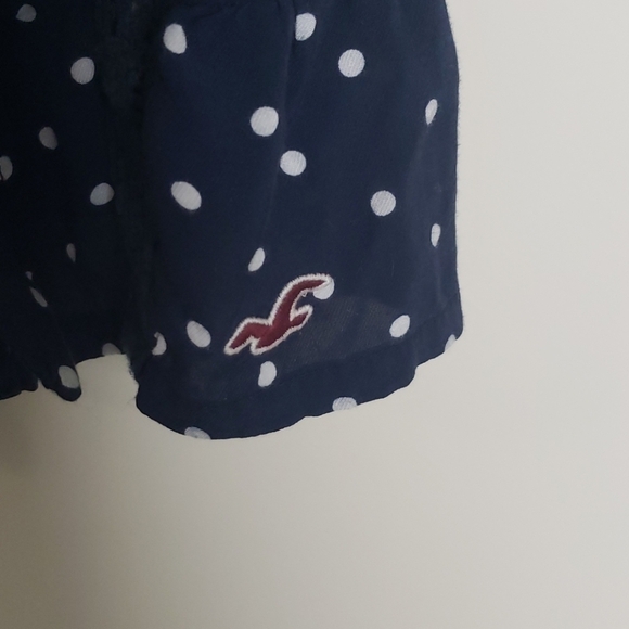 Hollister Navy and white polka dot tank - Picture 2 of 8